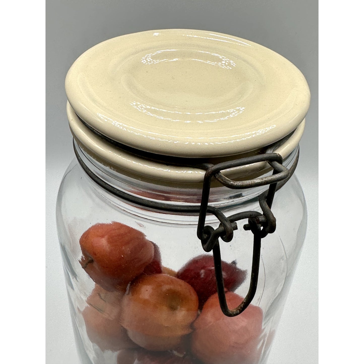 Anchor Hocking Old Mason Jar with Ceramic Lid and bale hanger lock
