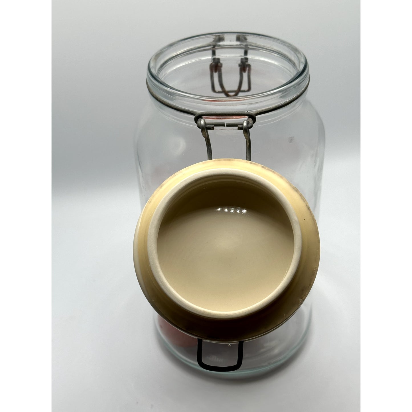 Anchor Hocking Old Mason Jar with Ceramic Lid and bale hanger lock