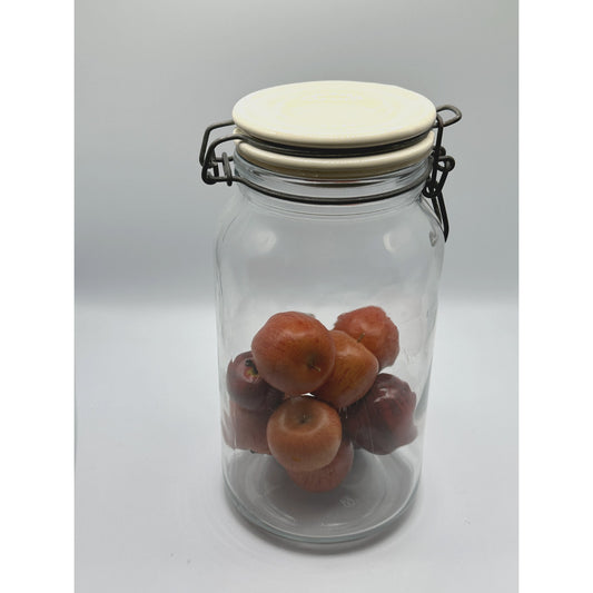 Anchor Hocking Old Mason Jar with Ceramic Lid and bale hanger lock