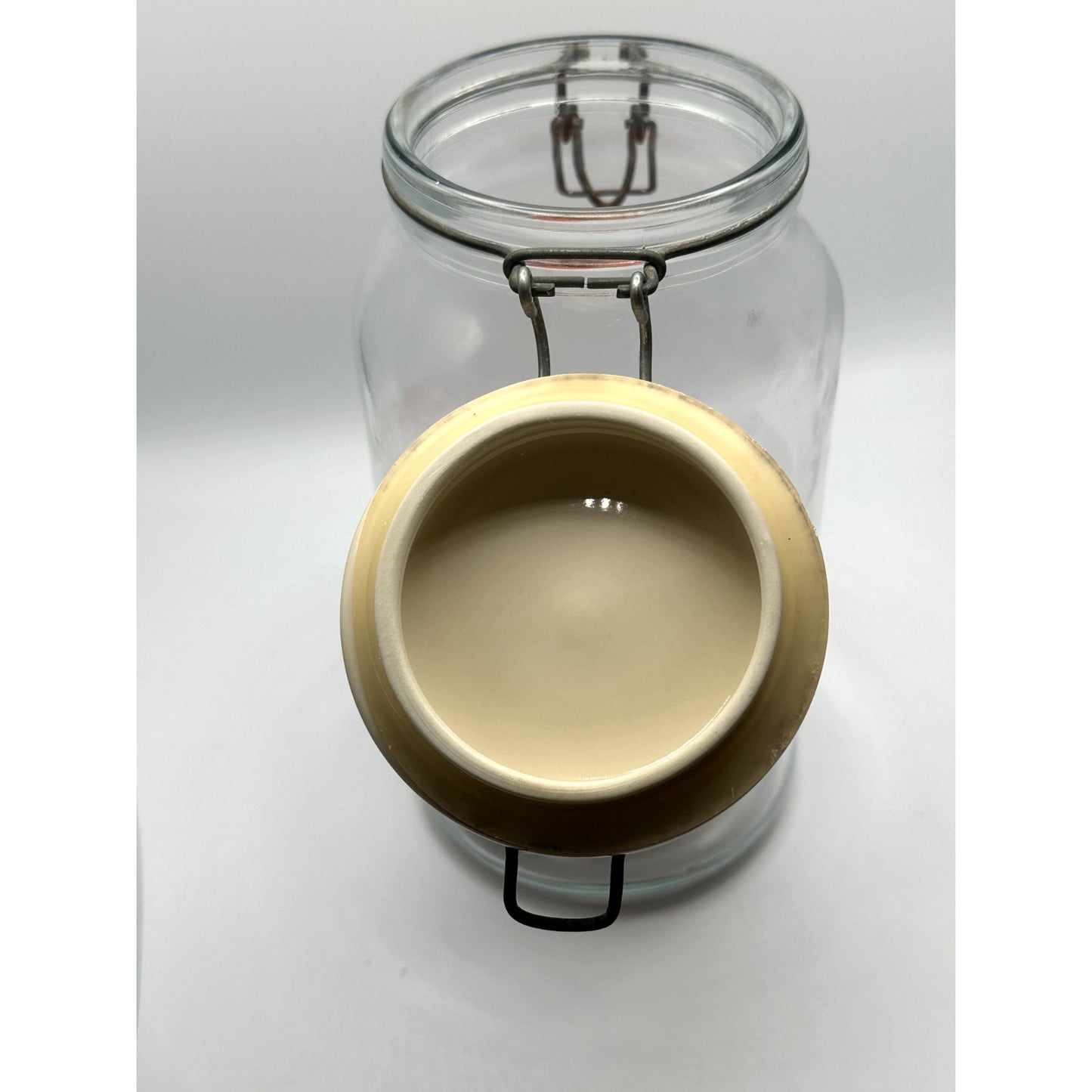 Anchor Hocking Old Mason Jar with Ceramic Lid and bale hanger lock